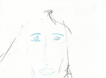 Victor Hasch (1945-2012) - Dessin original au fusain,, Antiquités & Art