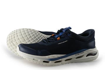 Skechers Sneakers in maat 44 Blauw, Kleding | Heren, Schoenen, Zo goed als nieuw, Skechers, Sneakers, Verzenden
