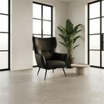 Set van 2 Leren fauteuils Flair - Toledo Nero (zwart), Nieuw, Ophalen of Verzenden, 75 tot 100 cm, Leer