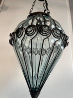 Lampe à suspendre - Verre de Murano, Acier, Antiquités & Art