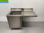 RVS Spoeltafel Spoelbak klapdeur Premium-line 120 cm Horeca, Ophalen of Verzenden