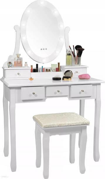 Make-up tafel 75cm | Met spiegel | Laatste Stuks!, Ophalen of Verzenden, Met wielen, Nieuw