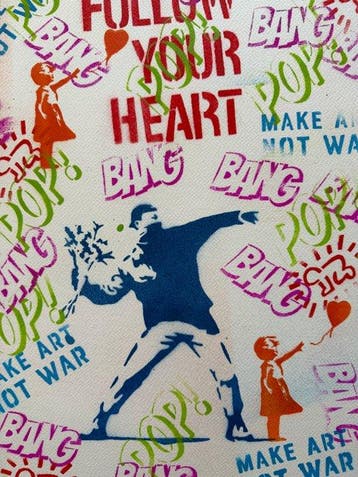Koen Betjes (1992) - Banksy Flower Thrower x Splash Series x
