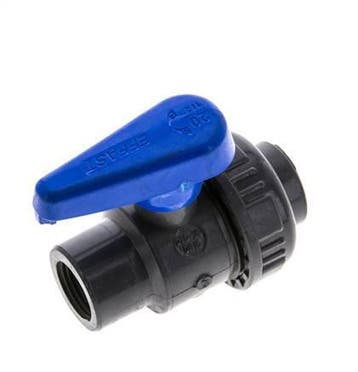 PVC 2-weg Kogelkraan Enkele Wartel Rp 1/2 EPDM, Verzenden