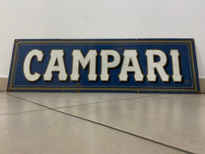 Campari spa - Plaque - IJzer, Antiquités & Art, Curiosités & Brocante