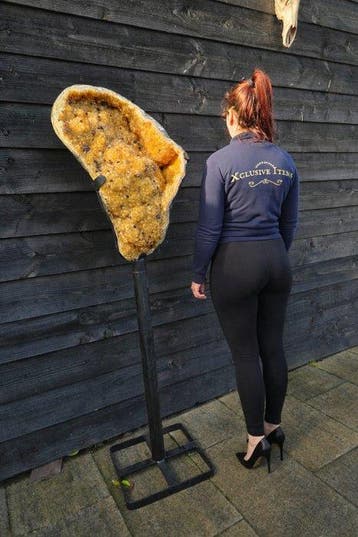 XXL citriencluster op standaard 168 cm citrien - Hoogte: 168