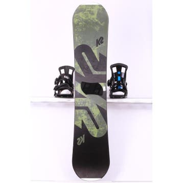 130 snowboard K2 EST. 87, black/green, p-tex topsheet, FLAT/, Verzenden