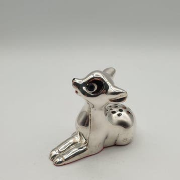 Bambi rivestito in Argento e smalti - Beeldje - Verzilverd