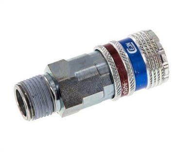Staal/Messing DN 7.6 (7.2 Euro) Safety Luchtkoppeling, Verzenden, Nieuw