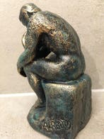 AUGUSTE RODIN - Beeld, THE THINKER (LE PENSEUR) - 160 mm -, Antiek en Kunst
