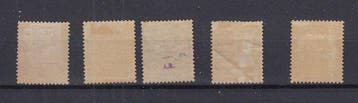 België 1884 - Leopold II - OBP : 46/50, Gestempeld