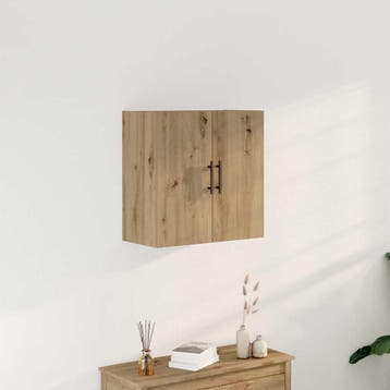 vidaXL Wandkast 60 x 31,5 x 60 cm Bewerkt hout Artisan Eiken, Verzenden