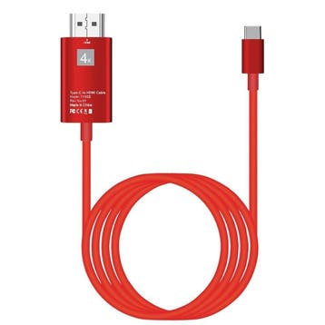 DrPhone USB-C naar HDMI Adapterkabel - 4K 60Hz -1080P HD, Verzenden
