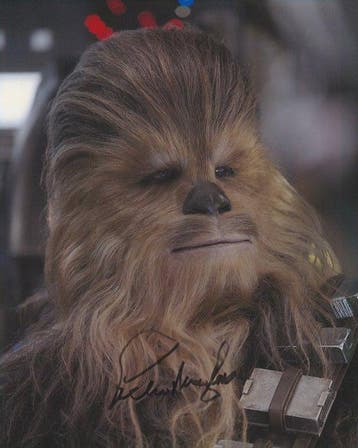 Star Wars - Signed by Peter Mayhew (+) (Chewbacca), Nieuw