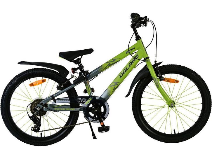 Volare Rocky - Kinderfiets - 20 inch - 7 speed - Groen/Grijs, Vélos & Vélomoteurs, Vélos | Vélos pour enfant, Envoi