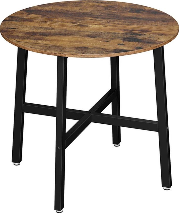 Eettafel / keukentafel - rond - diameter 80 cm - bruin /, Maison & Meubles, Tables | Tables à manger, Envoi