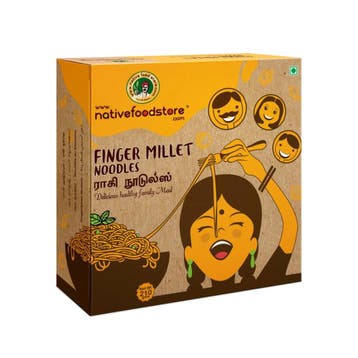 Gierstnoedels Finger Millet (Ragi) met masalakruiden - 210 g, Ophalen of Verzenden