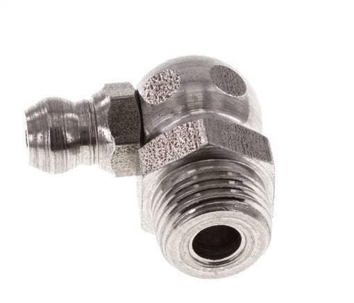 90° Graisseur Coudé Acier Inoxydable R 1/8 Pouce DIN 71412, Bricolage & Construction, Ventilation & Extraction, Envoi