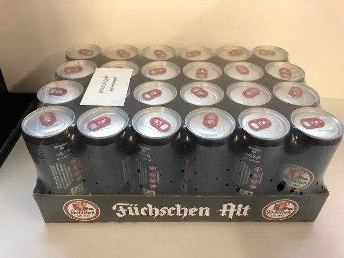 Füchschen Alt - Traditioneel Düsseldorf Altbier - 33cl - 24, Verzamelen, Wijnen