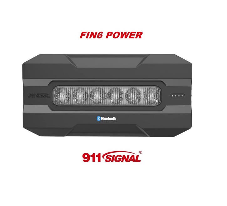 911Signal FIN6 POWER met Lithium Accu 3 in 1 LED Flitser, Br, Auto diversen, Tuning en Styling, Ophalen of Verzenden
