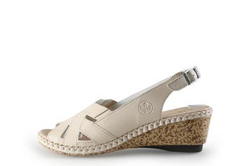 Rieker Sandalen in maat 37 Wit, Verzenden, Wit, Sandalen of Muiltjes, Zo goed als nieuw