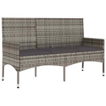 3-zits tuinbank grijs - 46% korting, retour deal!, Tuin en Terras, Verzenden, Zo goed als nieuw, Wicker