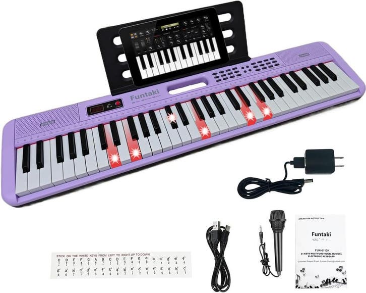 Funtaki Digitale Piano | Retour deal | Sla nu je slag, Muziek en Instrumenten, Keyboards, Nieuw, Overige merken, 61 toetsen, Midi-aansluiting