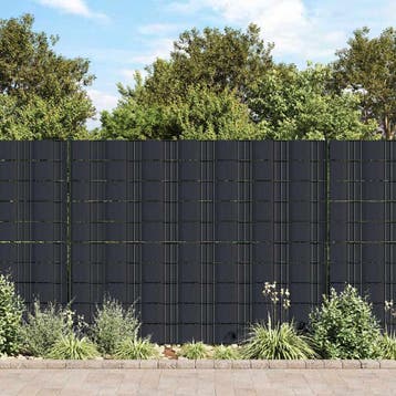 vidaXL Privacystrips 35x0,19 m PVC mat donkergrijs, Tuin en Terras, Verzenden, Nieuw