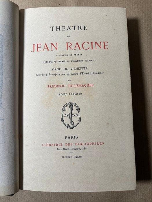 Jean Racine / Ernest Hillemacher (illustrations) / Frédéric, Antiquités & Art, Antiquités | Livres & Manuscrits