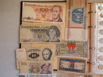 Denemarken, Zweden. Collection of coins and banknotes (300, Postzegels en Munten