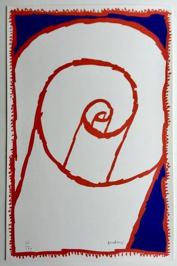Pierre Alechinsky (1927) - Zonder titel