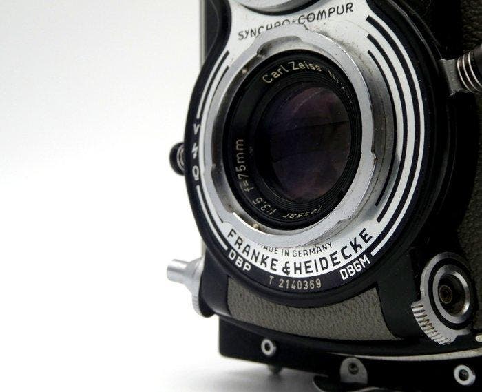 Rollei Rolleiflex T Grigia (Tuxedo) 1^ Serie (1958-1961) con, TV, Hi-fi & Vidéo, Appareils photo analogiques