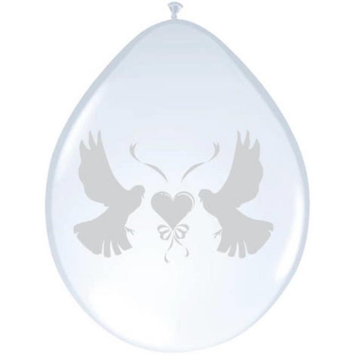 Bruiloft Ballonnen Duif 30cm 8st, Hobby & Loisirs créatifs, Articles de fête, Envoi