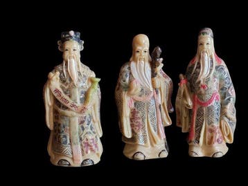 Figurine - Fu Lu Shou (Drie Chinese geluksgoden) (3) -