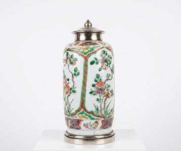 Porselein, Zilverbrons - China - Kangxi (1662-1722), Antiek en Kunst