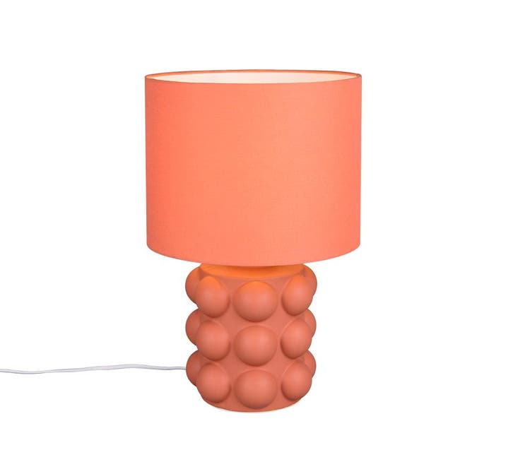 Trio KATE tafellamp | E27 Fitting | abrikoos | Ø 30 cm | IP2, Huis en Inrichting, Lampen | Overige, Nieuw, Verzenden