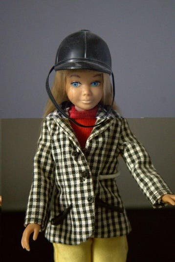 Mattel - Barbiepop Skipper #0950 met Learning to Ride #1935
