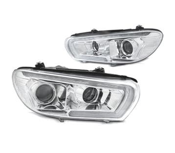 PHARES XÉNON POUR VOLKSWAGEN VW SCIROCCO 08-14 LED CHROME, Verzenden
