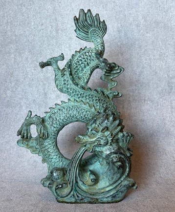 Draak 30 cm - Brons - China (Zonder minimumprijs)