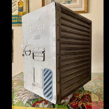 Doos - Aluminium - KLM flight case origineel