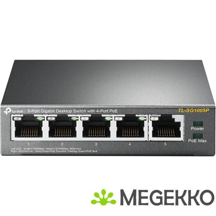 TP-Link 5-Port TL-SG1005P, Computers en Software, Netwerk switches, Nieuw, Verzenden
