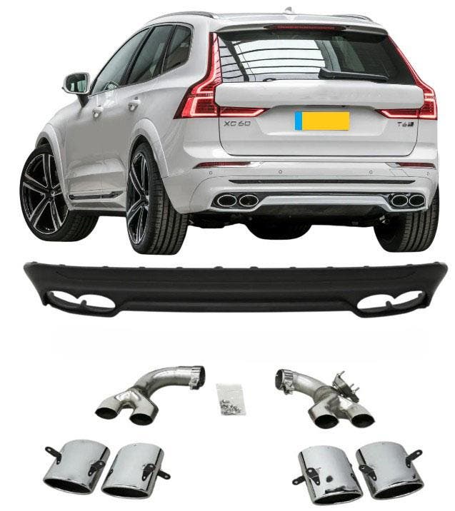 Diffuser | Volvo | XC60 | 2018-2021 | sport-look | chromen s, Auto diversen, Tuning en Styling, Verzenden