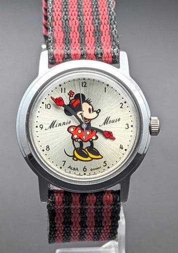 Disney Minnie Mouse V501-6S40 Wristwatch - SEIKO ALBA - 1997