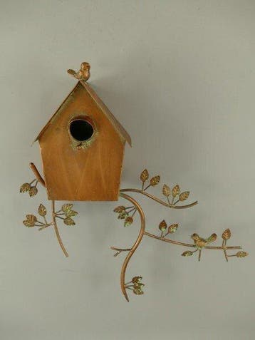Cabane à oiseaux - Fer - Nichoir mural