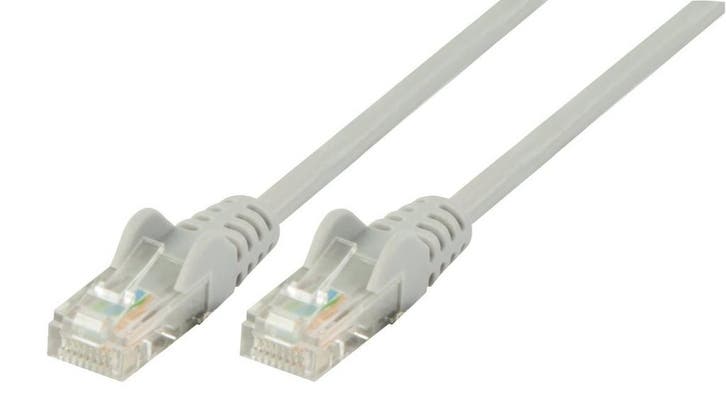 Valueline 1m Cat5e UTP Grijs Nieuw, Informatique & Logiciels, Pc & Câble réseau, Enlèvement ou Envoi