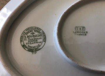 T&V Limoges - Tafelservies (9) - Porselein, Verguld