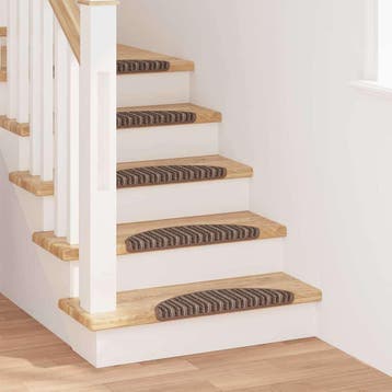 vidaXL Zelfklevende trapmatten 15 st 56 x 17 x 3 cm Non-Slip, Doe-het-zelf en Bouw, Verzenden, Nieuw