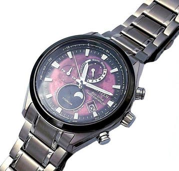 Citizen - Moonphase Tsuki Yomi - Radiocontrollato Titanio -, Nieuw