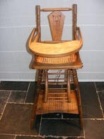 Baumann - Chaise décole - Bois - Baumann - chaise haute, Antiquités & Art