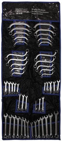 Steek-/ringsleutelassortiment inchmaten/metrisch 50-dlg, Verzenden, Nieuw